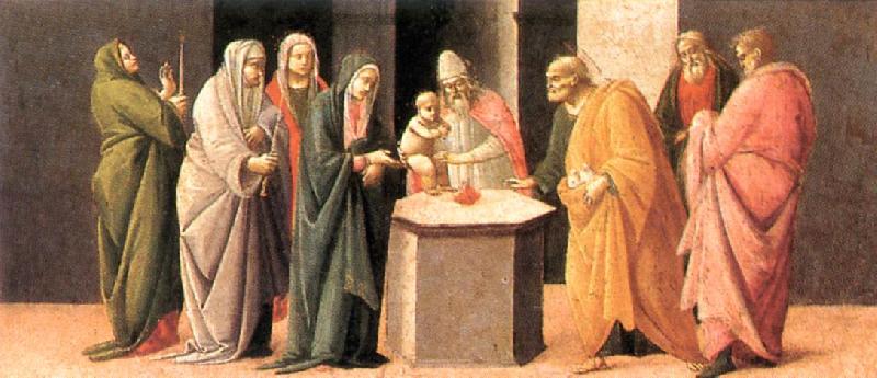 BARTOLOMEO DI GIOVANNI Predella: Presentation at the Temple  dd Sweden oil painting art